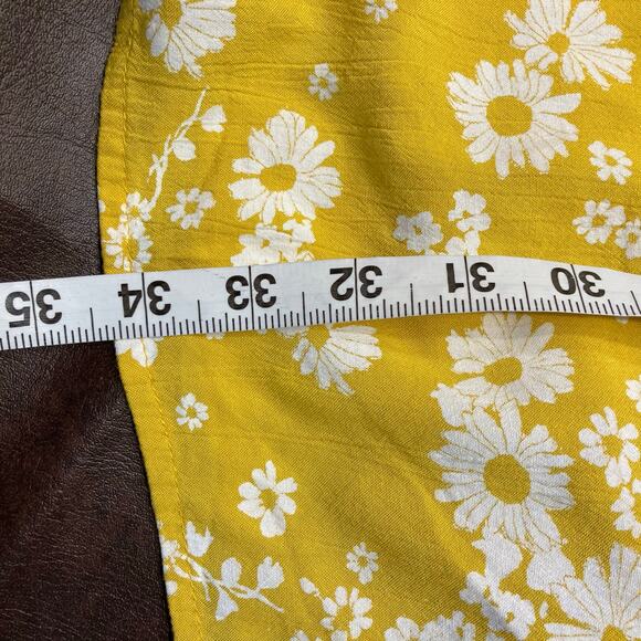 Old Navy Yellow Floral One-Shoulder Midi Dress - Picture 14 of 15